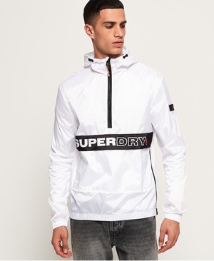 Superdry Core Skate Packaway Overhead Férfi Kabát Fehér | EGNAS0856